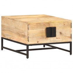 Sonata H Маса за кафе, 67x67x45 см, мангово дърво масив - Măsuțe de living