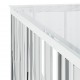 Sonata H Маса за кафе 100x100x50 cм неръждаема стомана и стъкло