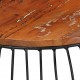 Sonata H Маса за кафе, Ø68 cм, регенерирано дърво масив