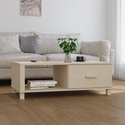 Sonata H Кафе маса HAMAR, меденокафява, 100x55x35 см, борово дърво масив - Mese