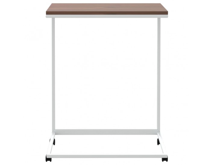 Sonata H Помощна маса с колелца бяла 55x35x70 см инженерно дърво