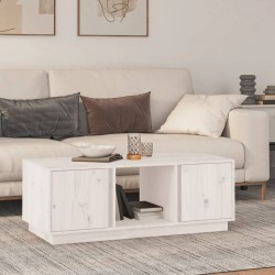 Sonata H Кафе маса, бяла, 110x50x40 см, борово дърво масив - Mese