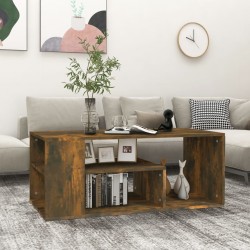 Sonata H Кафе маса, опушен дъб, 100x50x40 см, инженерно дърво - Măsuțe de living