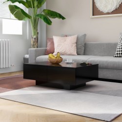 Sonata H Маса за кафе, черна, 90x60x31 см, инженерно дърво - Măsuțe de living