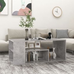 Sonata H Маса за кафе, бетонно сива, 100x50x40 см, инженерно дърво - Măsuțe de living