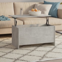 Sonata H Маса за кафе, бетонно сива, 102x55,5x52,5 см, инженерно дърво - Măsuțe de living