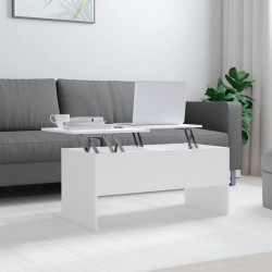 Sonata H Маса за кафе, бяла, 102x50,5x46,5 см, инженерно дърво - Măsuțe de living