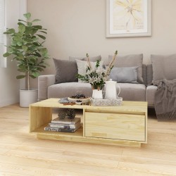 Sonata H Маса за кафе, 110x50x33,5 см, борово дърво масив - Măsuțe de living