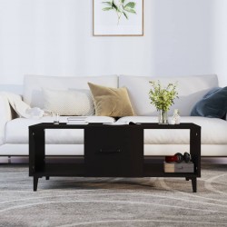 Sonata H Маса за кафе, черна, 102x50x40 см, инженерно дърво - Măsuțe de living