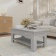 Sonata H Кафе маса, сив сонома, 102x55x42 см, инженерно дърво