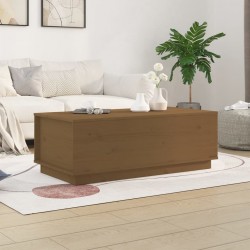 Sonata H Кафе маса, меденокафява, 100x50x35 см, борово дърво масив - Mese
