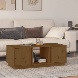 Sonata H Кафе маса, меденокафява, 110x50x40 см, бор дърво масив - Măsuțe de living