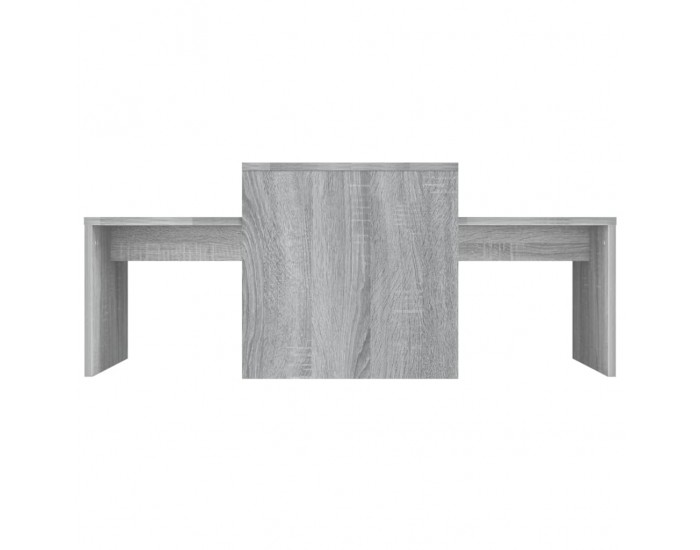 Sonata H Комплект маси за кафе сив сонома 100x48x40 см инженерно дърво