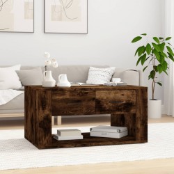 Sonata H Кафе маса, опушен дъб, 80x50x40 см, инженерно дърво - Măsuțe de living