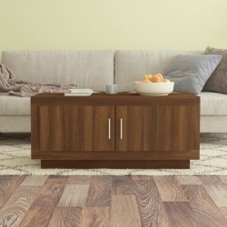 Sonata H Кафе маса, Кафяв дъб, 102x50x45 см, инженерно дърво - Mese
