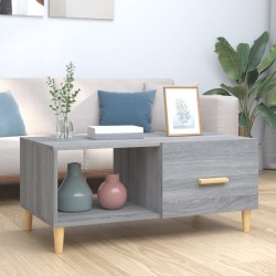 Sonata H Кафе маса, сив сонома, 89,5x50x40 см, инженерно дърво - Măsuțe de living