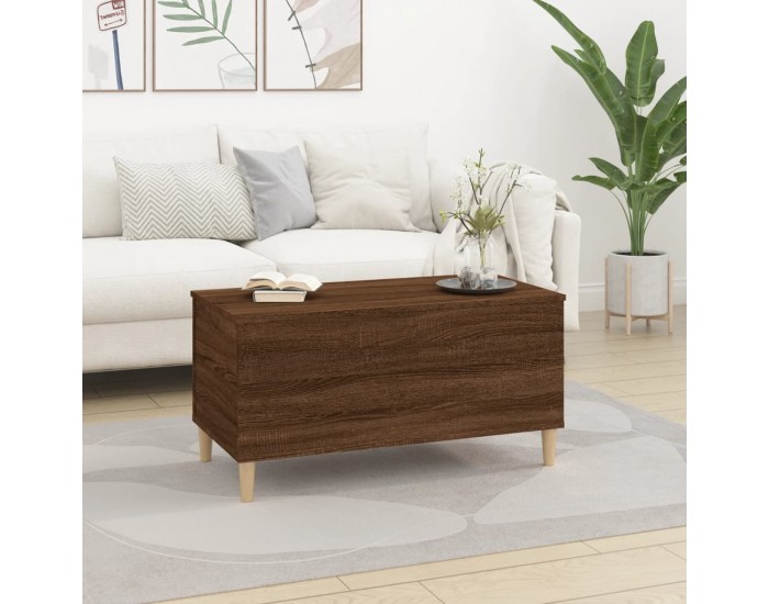Sonata H Маса за кафе, кафяв дъб, 90x44,5x45 см, инженерно дърво