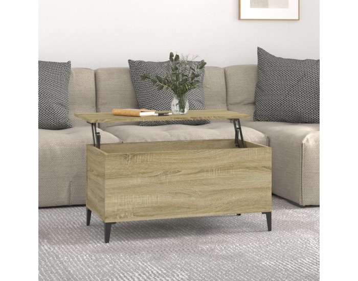Sonata H Кафе маса, дъб сонома, 90x44,5x45 см, инженерно дърво
