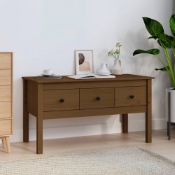 Sonata H Кафе маса, меденокафява, 102x49x55 см, борово дърво масив - Măsuțe de living