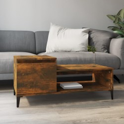 Sonata H Кафе маса, опушен дъб, 100x50x45 см, инженерно дърво - Măsuțe de living