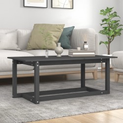 Sonata H Кафе маса, сива, 110x55x45 см, борово дърво масив - Măsuțe de living