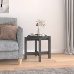 Sonata H Кафе маса, сива, Ø 52,5x45 см, борово дърво масив - Măsuțe de living