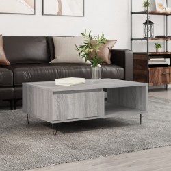 Sonata H Кафе маса, сив сонома, 90x60x35 см, инженерно дърво - Măsuțe de living