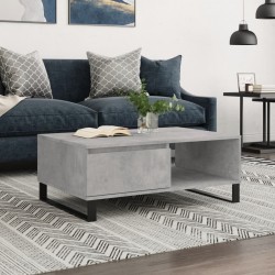 Sonata H Кафе маса, бетонно сива, 90x60x35 см, инженерно дърво - Mese