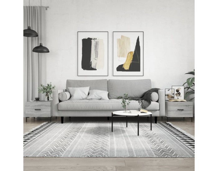 Sonata H Кафе маси, 2 бр, сив сонома, 50x50x40 см, инженерно дърво