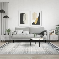 Sonata H Кафе маси, 2 бр, Бетонно сиво, 50x50x40 см, инженерно дърво - Măsuțe de living