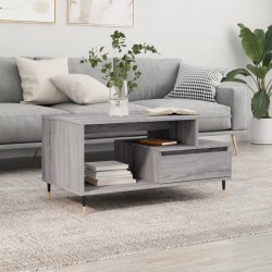 Sonata H Маса за кафе, сив сонома, 90x49x45 см, инженерно дърво - Măsuțe de living