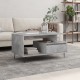 Sonata H Кафе маса, бетонно сива, 90x49x45 см, инженерно дърво