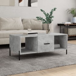 Sonata H Кафе маса, бетонно сива, 102x50x40 см, инженерно дърво - Mese