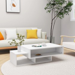 Sonata H Маса за кафе, бяла, 105x55x32 см, инженерно дърво - Măsuțe de living