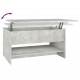 Sonata H Маса за кафе, бетонно сива, 80x50x40 см, инженерно дърво