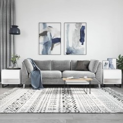 Sonata H Маси за кафе, 2 бр, бели, 50x46x50 см, инженерно дърво - Măsuțe de living