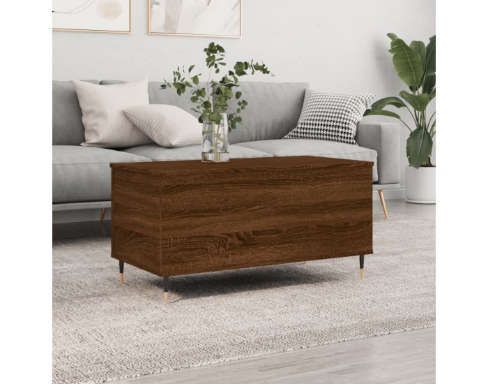 Sonata H Маса за кафе, кафяв дъб, 90x44,5x45 см, инженерно дърво