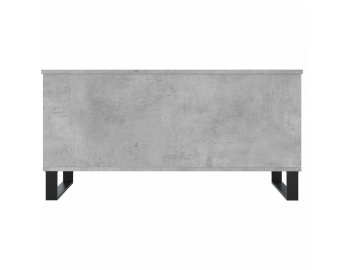 Sonata H Кафе маса, бетонно сива, 90x44,5x45 см, инженерно дърво