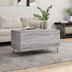 Sonata H Кафе маса, сив сонома, 90x44,5x45 см, инженерно дърво - Măsuțe de living