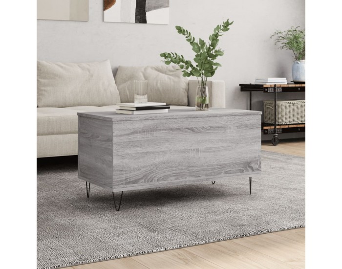 Sonata H Кафе маса, сив сонома, 90x44,5x45 см, инженерно дърво