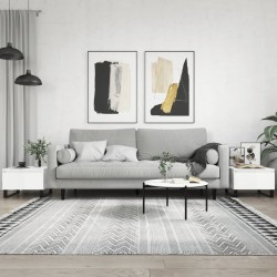 Sonata H Маси за кафе, 2 бр, бял гланц, 50x46x35 см, инженерно дърво - Măsuțe de living