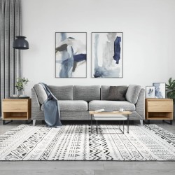 Sonata H Кафе маси, 2 бр, дъб сонома, 50x46x50 см, инженерно дърво - Măsuțe de living