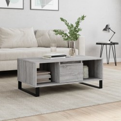 Sonata H Кафе маса, сив сонома, 90x50x36,5 см, инженерно дърво - Măsuțe de living