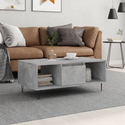 Sonata H Маса за кафе, бетонно сива, 90x50x36,5 см, инженерно дърво - Măsuțe de living