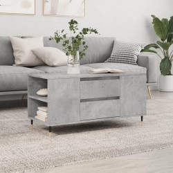 Sonata H Кафе маса, бетонно сиви, 102x44,5x50 см, инженерно дърво - Mese