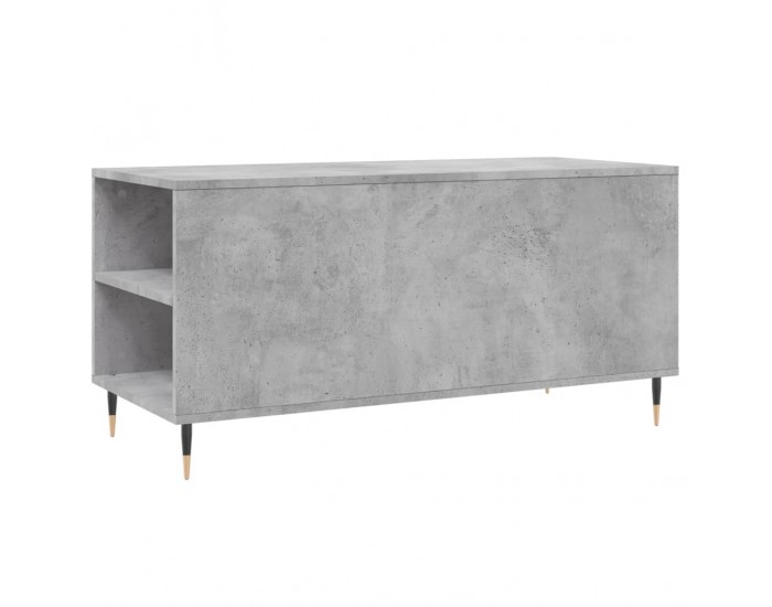 Sonata H Кафе маса, бетонно сиви, 102x44,5x50 см, инженерно дърво