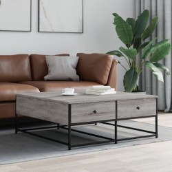 Sonata H Кафе маса, сив сонома, 100x99x40 см, инженерно дърво - Măsuțe de living