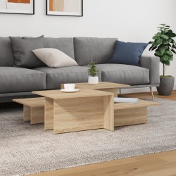 Sonata H Кафе маси, 2 бр, дъб сонома, инженерно дърво - Măsuțe de living