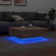 Sonata H Маса за кафе с LED осветление, сонома дъб, 80x80x31 см