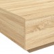 Sonata H Маса за кафе с LED осветление, сонома дъб, 80x80x31 см